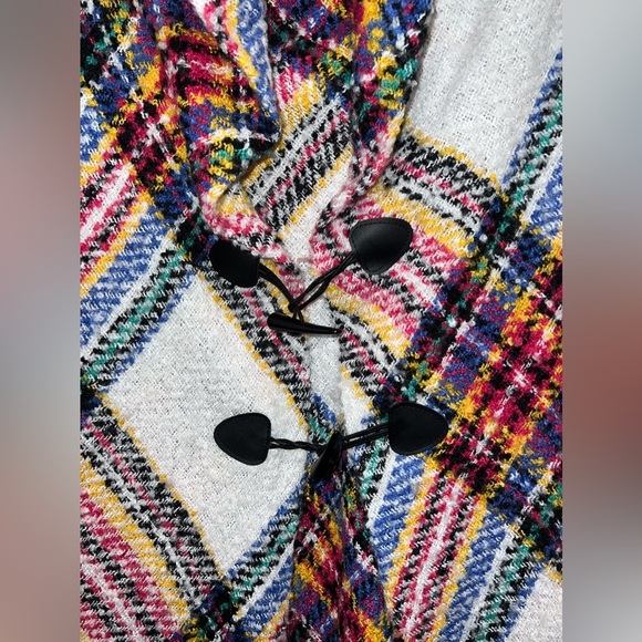 Multi Colored Poncho Like New - Picture 8 of 10